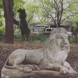 Lion statue at Henry Vilas Zoo (Madison, Wisconsin)